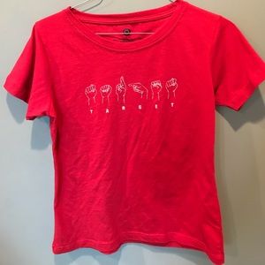 Target Sign Language Tee Shirt